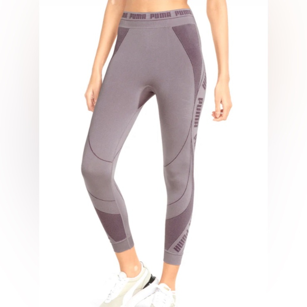 Puma Evoknit dark grey knitted leggings 7/8 medium